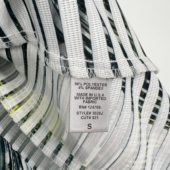 IC Connie K Jacket Womens S Colorful Striped Mesh Lightweight Edgy Ribbed - Picture 6 of 8